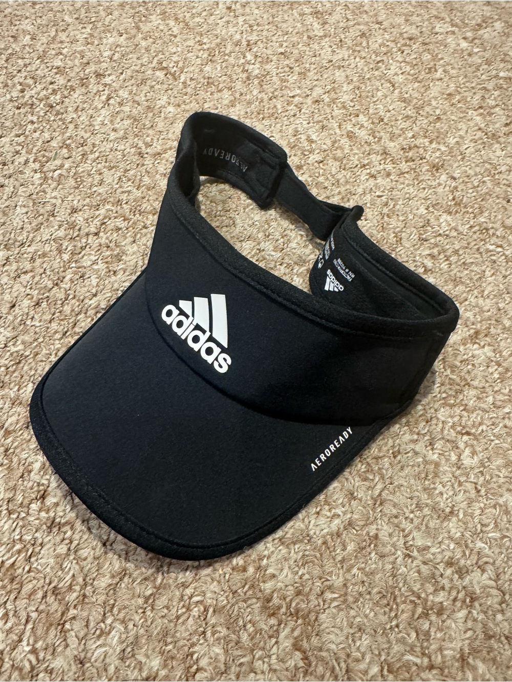 adidas Black Kids AEROREADY Sport Visor